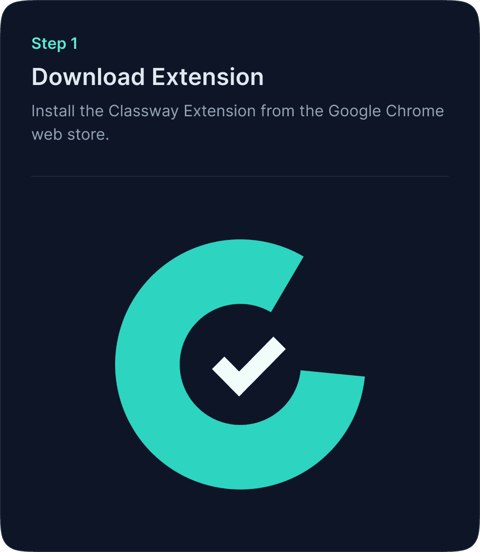 Classway AI Extension Mockup
