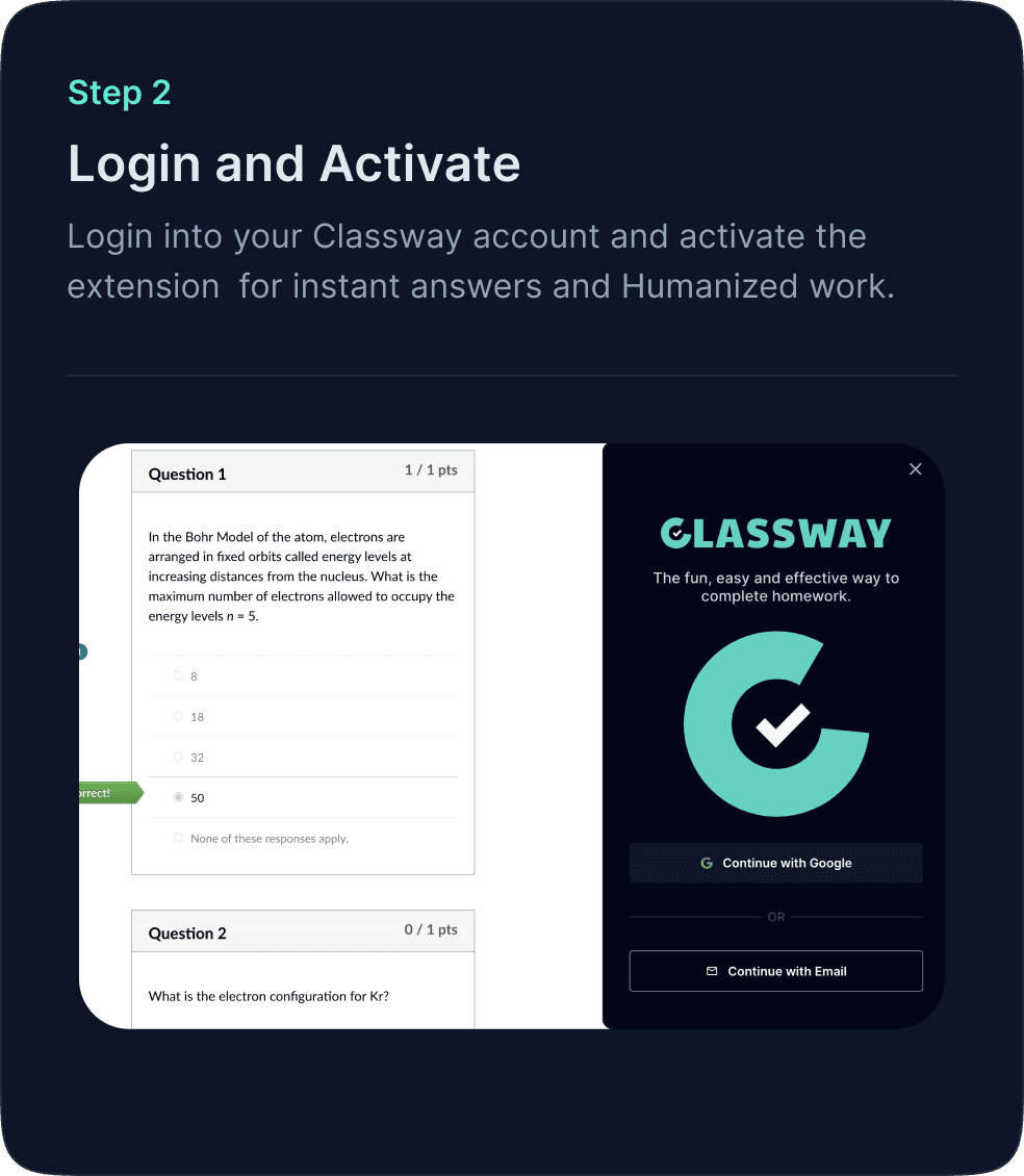 Classway AI Extension Mockup